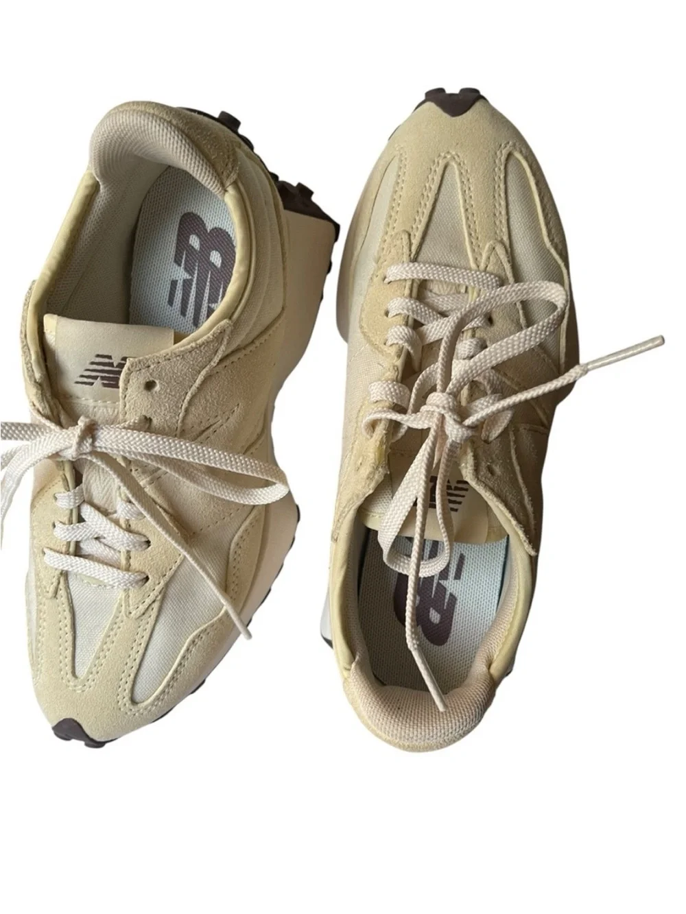NEW BALANCE Women's 327 Running Sneakers Linen Color Size 5.5US